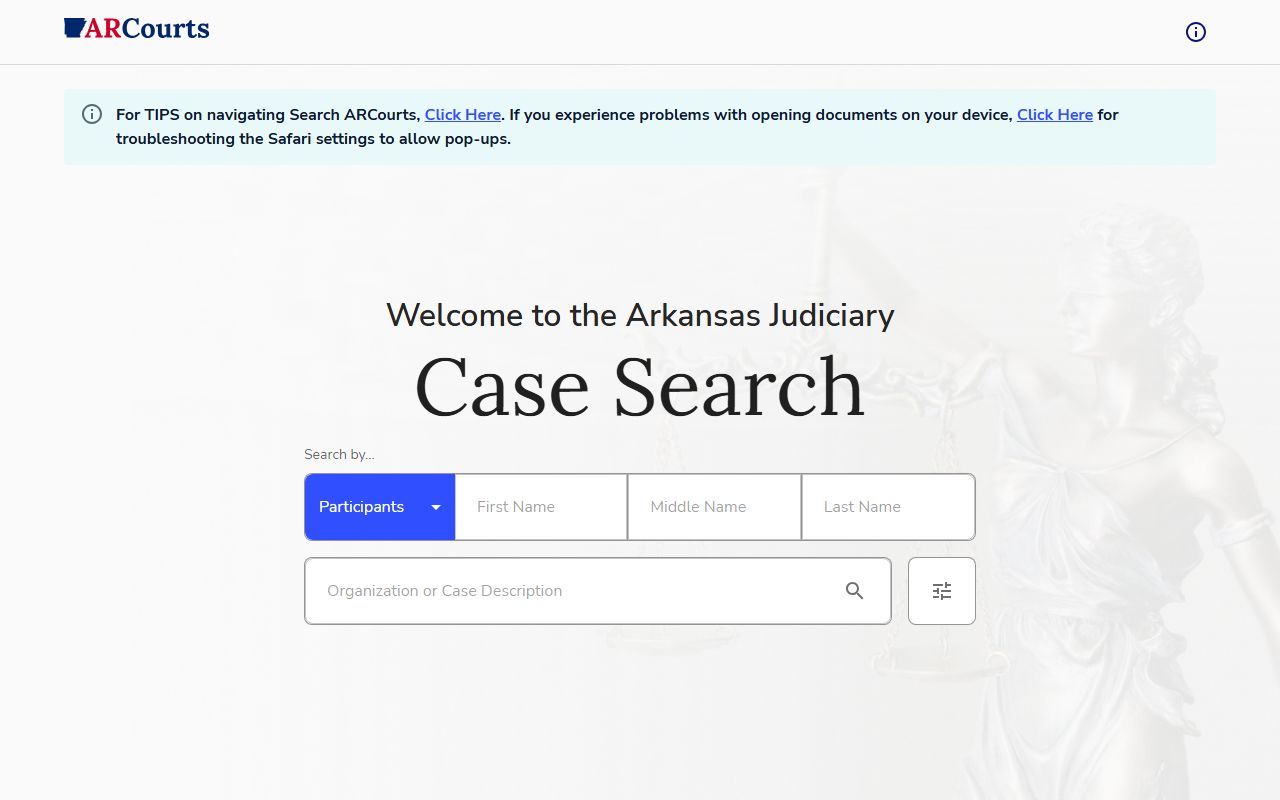 Logan County court records after jail arrest Search ARCourts public case lookup portal